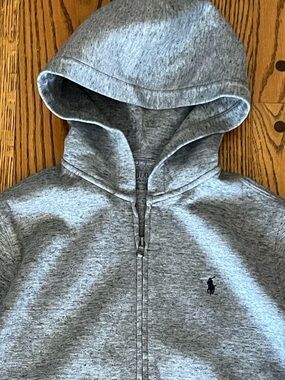 Polo Ralph Lauren Kids Gray Full Zip Hoodie Size M 10-12